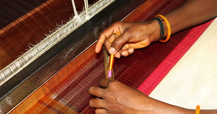 kachipuram sarees weaving process